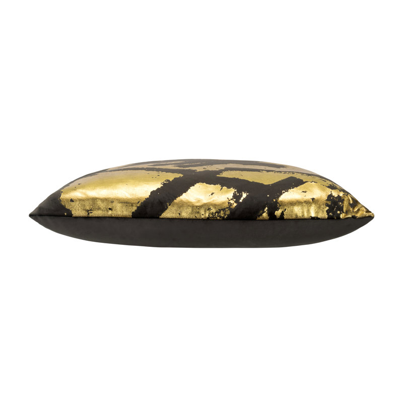 Housse et insert de coussin carré en velours Zara, Anthracite