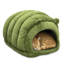 Lit-grotte pour chat avec coussin en mousse à mémoire de forme, lit pour animaux en peluche fermé pour les chats d'intérieur et les petits animaux de compagnie