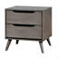 Chevet 2 tiroirs mid-century Ian-121431245
