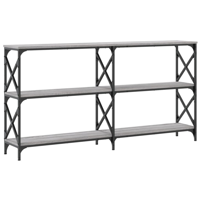 vidaXL Console Table Engineered wood Large Console Table, Grey Sonoma