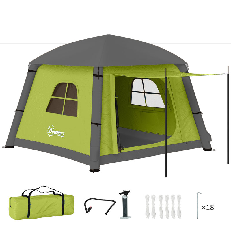 2 Person Tent, Green/Grey
