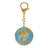 Feng Shui Import 2'' W Gold/Blue Key Chain