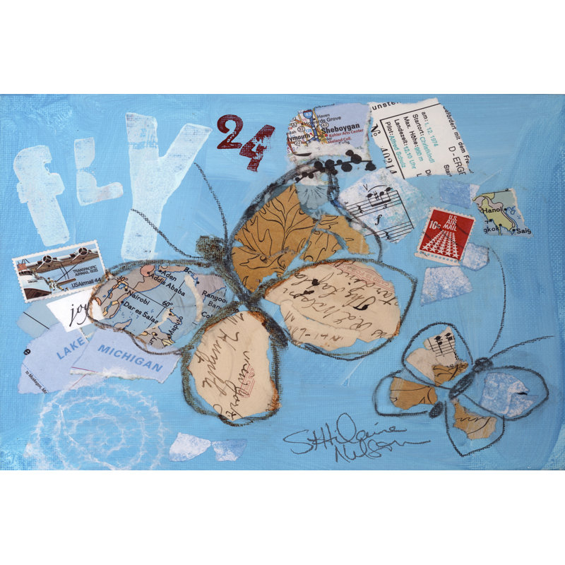 Fly II by Elizabeth St. Hilaire - Wrapped Canvas Print, 81cm H x 122cm W