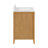 Kendal Reeded 36" Light Oak Bathroom Vanity with Cultured Marble Countertop-128732823-128732826
