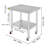 VEVOR No Style Steel Adjustable Work Table-62288014
