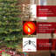 Arbre de Noël artificiel éclairé 6,5 pi