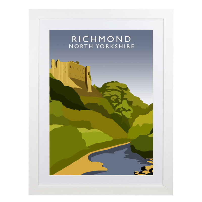 'Richmond 2' by Richard O'Neil - Print, White Wood Frame, 54 cm H x 44 cm W x 2.2 cm D