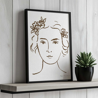 «French Garden Portrait» par Kasia Kucwaj-Tybur, reproduction d'art sur toile