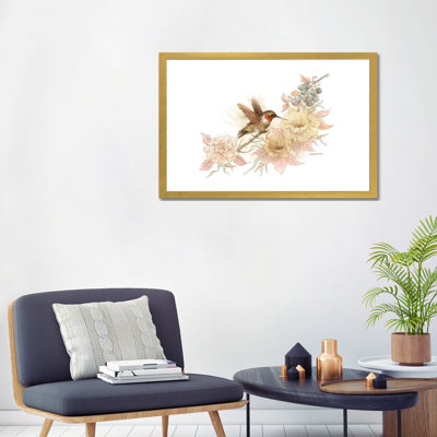Colibri vignette - impression d'art graphique