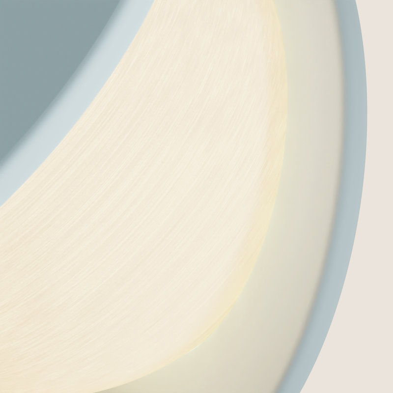 Pendulum Pendant Light, White, Cobalt, 14" H x 9.69" W x 8.03" D