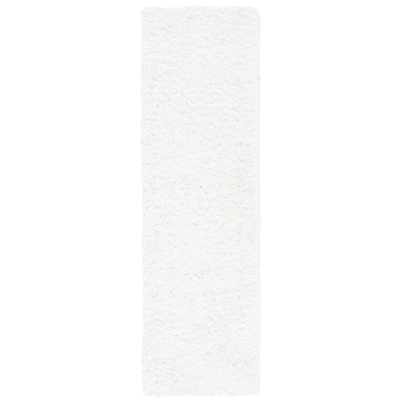 Tapis ivoire touffeté à la main Delane, Tapis de couloir 2 pi 3 po x 8 pi