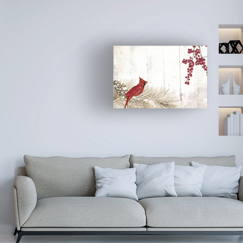 Art sur toile Sasha Cardinal Christmas V, H 12 po x l 19 po