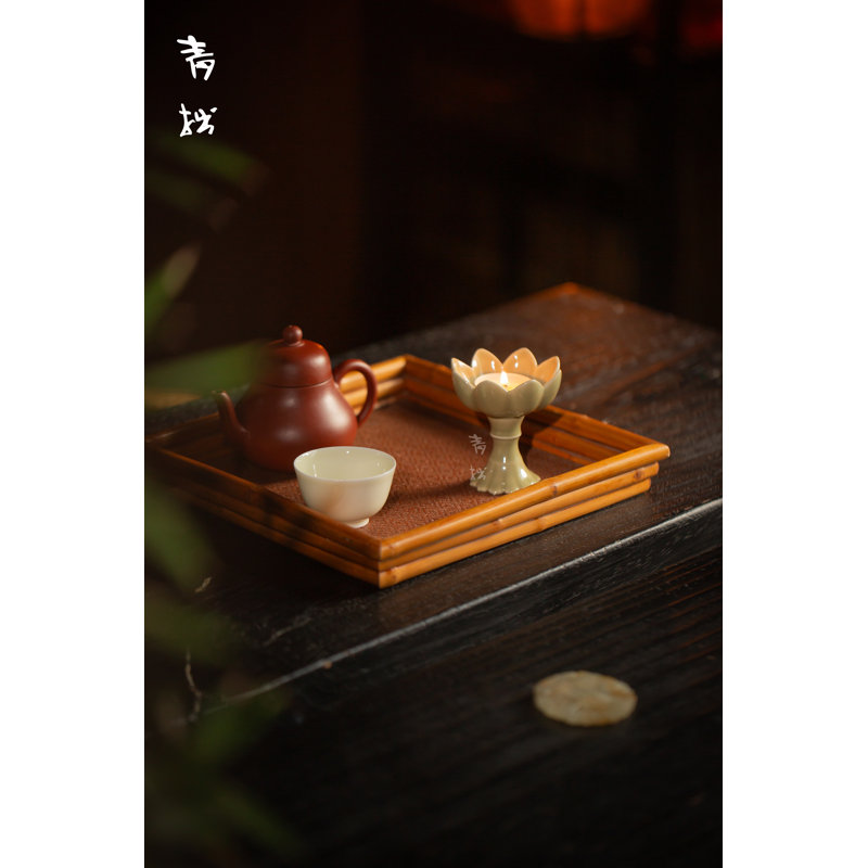 Brûleur d'encens Yue Kiln Celadon Lotus Petal