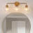 Modern 3-Light Gold Wall Mirror Sconce With E26 Bulb Sockets