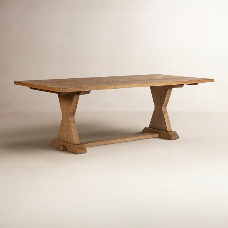 IDELLA Extendable Oak Solid Wood Base Dining Table