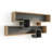 Modern Geometric Wall Mounted Bookcase With Open Shelving