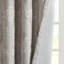 Panneau de rideau occultant total à œillets Amelia Champagne en maille jacquard à motif cachemire, simple, 50 x 95 pouces-58928727-59229165