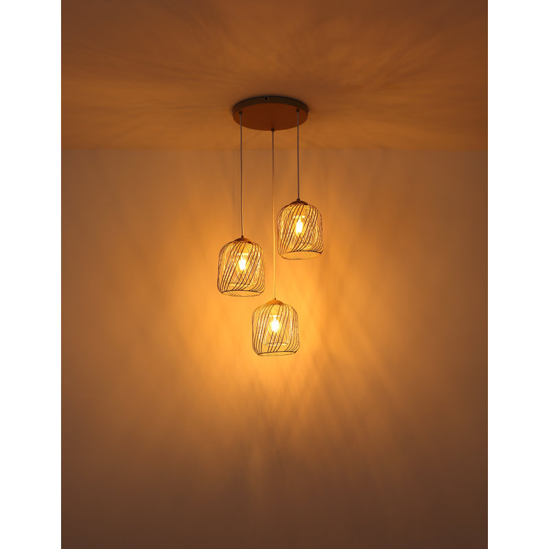 Annaliece 3 - Light Geometric Pendant, Natural