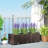 Plastic Raised Garden Bed, 4 X 1 X 1 Ft Outdoor Flower Box With Drainage Holes For Vegetables, Herbs, Brown-914778196-914778199