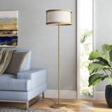 58.25'' Antique Gold Traditional Floor Lamp