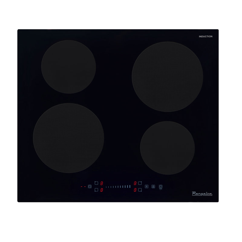 Rangaire 24 Inch Induction 4 Burner Cooktop with Slide Touch Controls and Timer