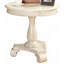 Table d'appoint ronde à piédestal en bois-1018126237