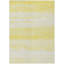 Tapis intérieur / extérieur en polyester tissé à la machine à motif abstrait mâle jaune Malék-95999885