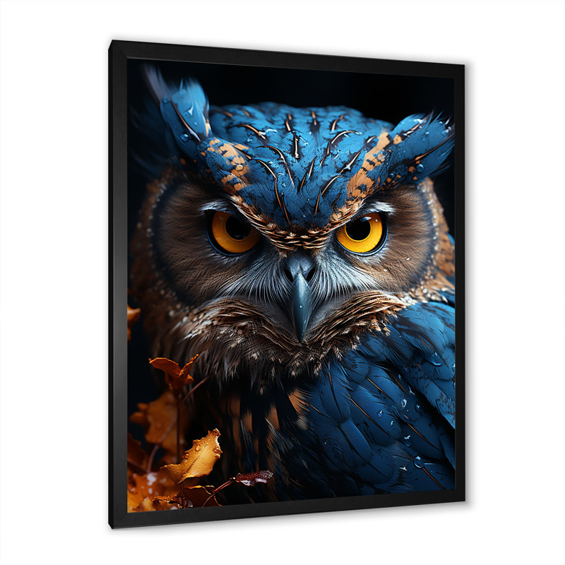«Whimsical Watcher I», reproduction sur toile, Cadre noir, H 32 po x l 16 po x P 1 po
