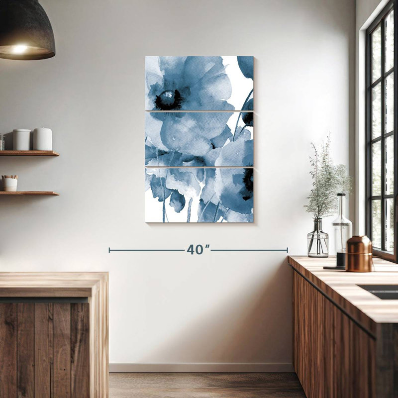 Harnek, il pleut des fleurs I, H 38 po x l 24 po