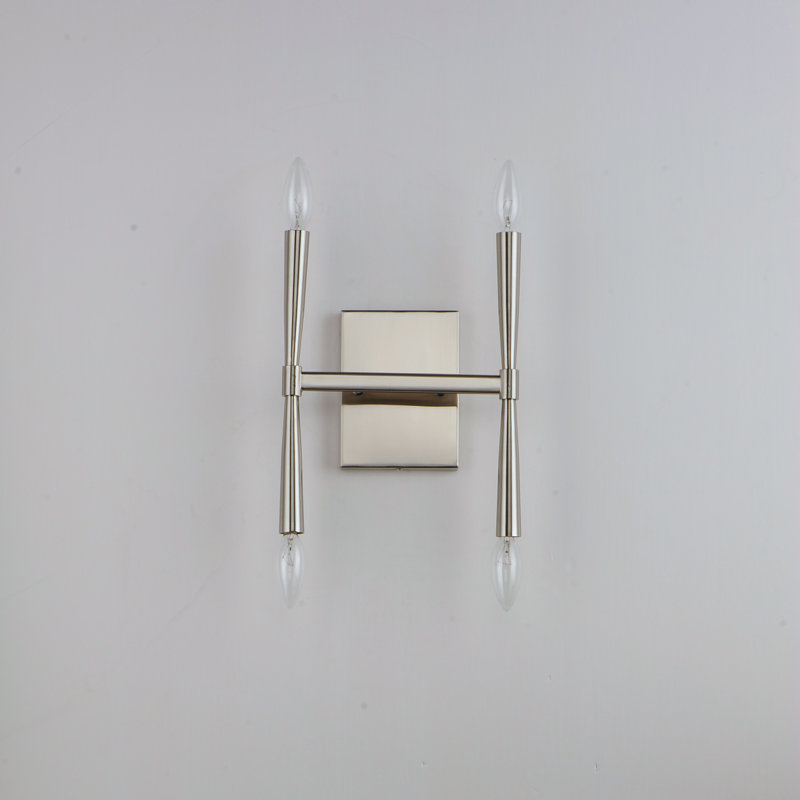 Bilinda Steel Wallchiere, Satin Nickel