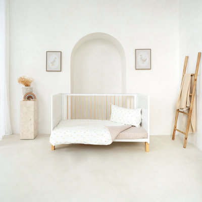 Reversible Little Duckling Cot Bed Duvet Cover and Pillowcase Set