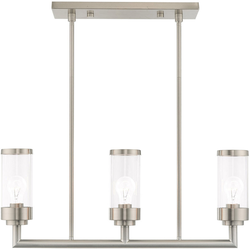 Lustre classique à 3 lumières pour îlot de cuisine Chaquana