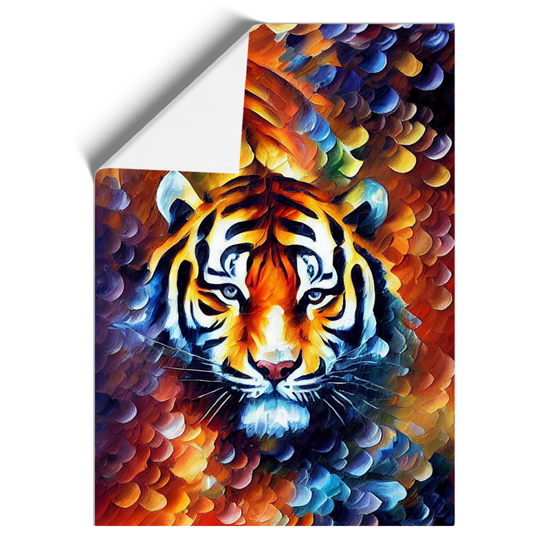 Tiger Portrait No.2 - Wall Art, Paper, 42cm H x 29.7cm W, No Matte