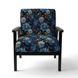 Mystical Boho Boho Pattern I - Upholstered Bohemian & Eclectic Accent Arm Chair