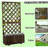 Garden Bed,Wooden Raised Garden Bed Planting Planter Box with Trellis and Drain Holes for Climbing Vine Plants