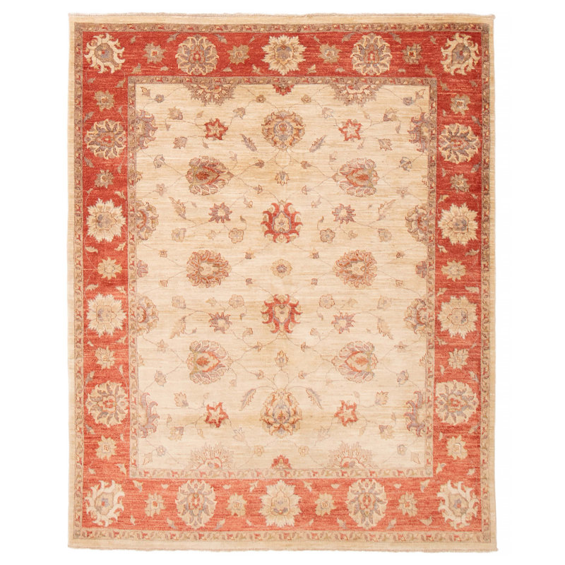 Tapis unique en laine nouvel âge 6 pi 6 po x 8 pi Yeudiel