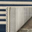 Tapis rayé bleu marine / beige Arneshia-399005973