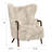 Cream Wingback Accent Chair-770858265