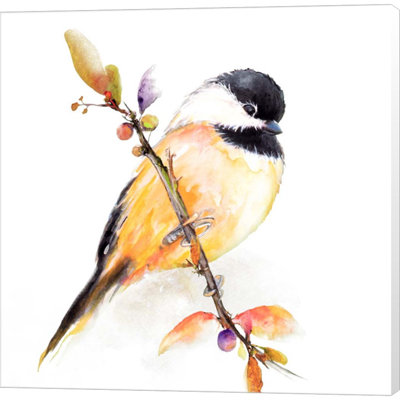 " Watercolor Chickadee I " by Diannart