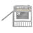 Stairway Twin Size Loft Bed with Two Drawers and Slide-1942945859