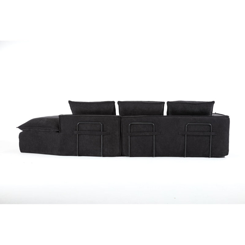 Canapé modulaire Modern, Noir