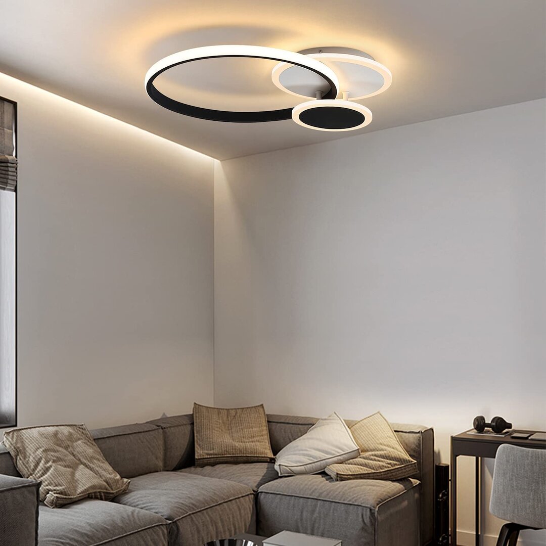 LED Deckenleuchte - Dimmbar 39W Modern 3 Ring Design