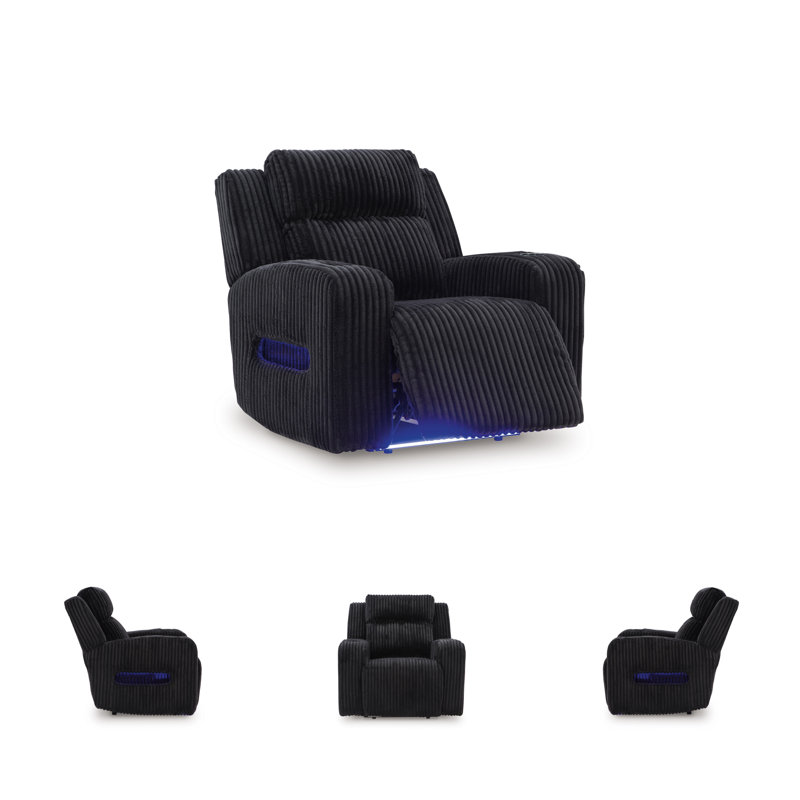 Odhren Power Recliner, Black