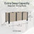 Tierra Verde 17-Inch x 48-Inch Raised Garden Trough Box for Patio or Deck, Khaki-117496689-117496686