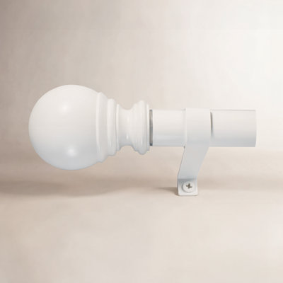 Inman Plastic Adjustable Single Curtain Rod