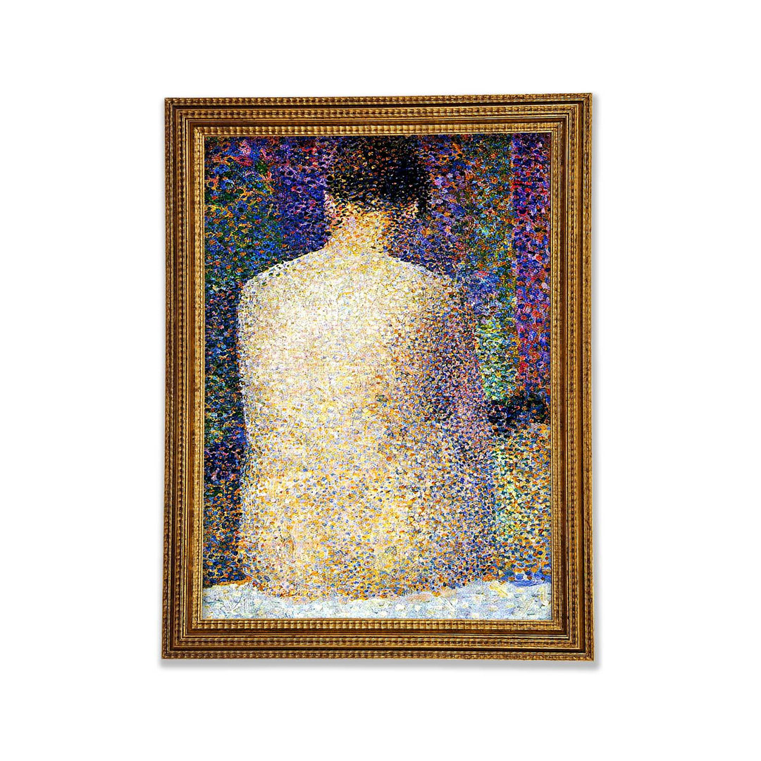 Gerahmtes Leinwandbild Study Of A Model 2 von Seurat