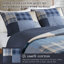 Ensembles de literie en coton de qualité supérieure, patchwork simple TG bleu pour maison moderne