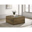 Table basse carrée avec 2 tiroirs 31,5 "Travon
