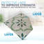 Carreau de mosaïque floral auto-adhésif en vinyle 6 po x 6 po