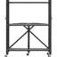 Étagère de rangement à 3 roulettes, 71 x 33 x 91 cm, en métal, montage rapide, 5 roulettes pivotantes dont 2 avec freins, acier au carbone Q235a, installation facile et pliable